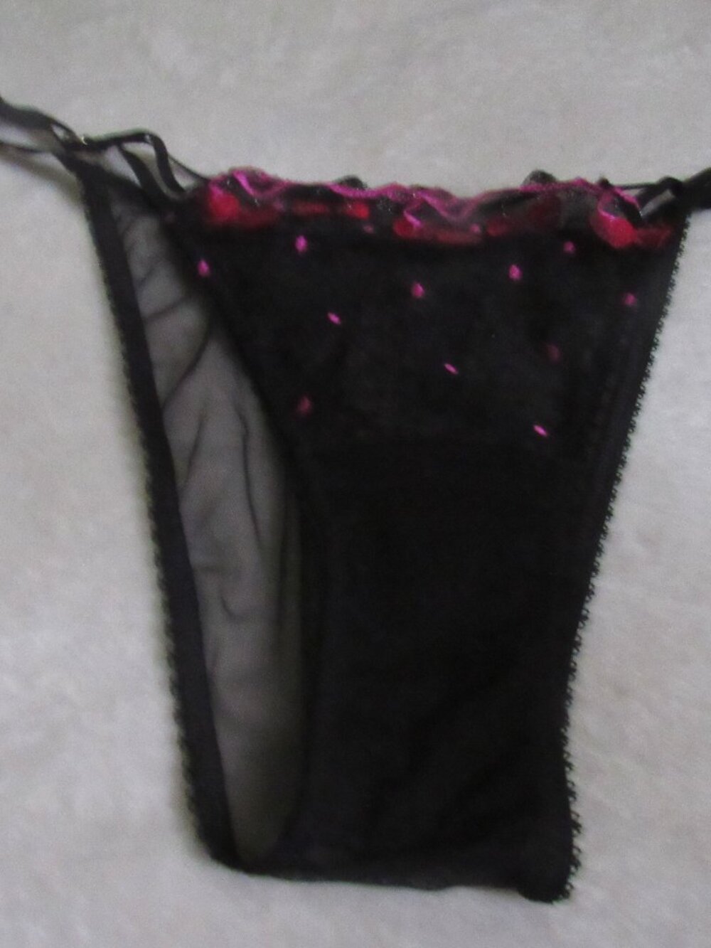 Victoria's Secret Very Sexy High Leg Brazillian Black Panty NWT XL
